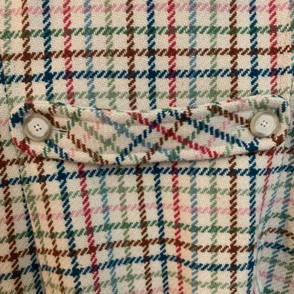 Coach Plaid Wool Blend Coat – Multicolor Tweed, Size S - Picture 6 of 8